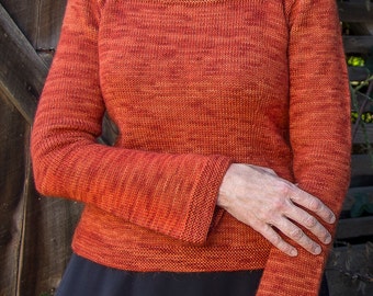 PDF Knitting Pattern Killarney Top-Down Pullover #103