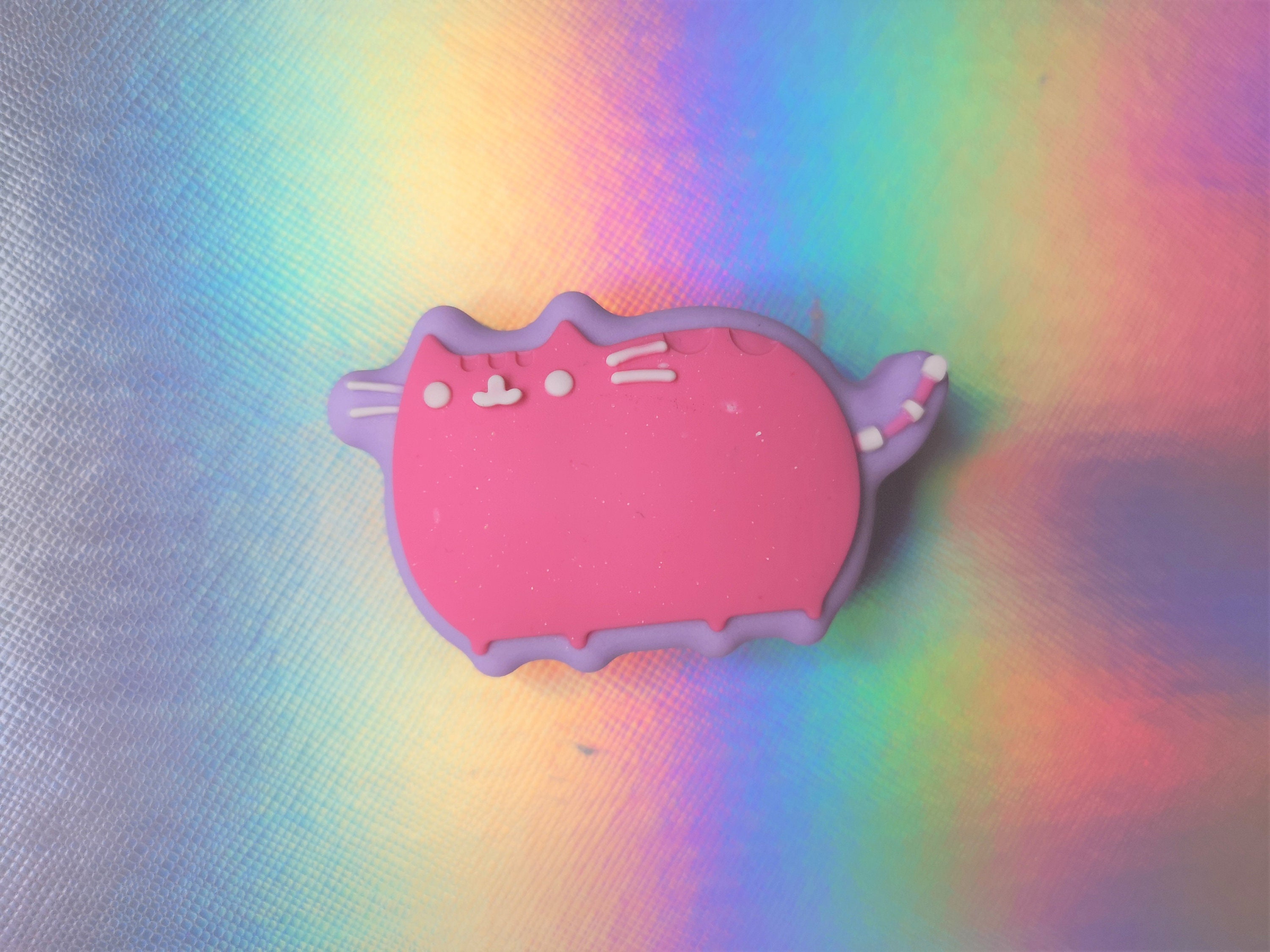 Kawaii Cat Hair Clip Pastel Pink Purple Cute Kitty Mahou | Etsy