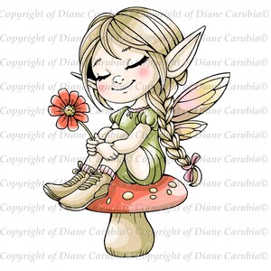 Perfection Pixie, Black and White, digital stamp, printable, cardmaking image, colouring image, digi, create