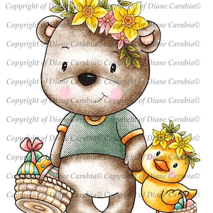 Bearykisses deseos de Pascua, sello digital, digi, pascua, imprimible, fabricación de tarjetas, sublimación