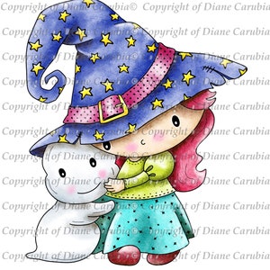Abbys Ghost, digital stamp, black and white, digi, printable, download, cardmaking, sublimation