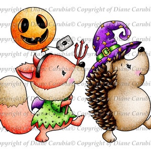 Halloween Parade, Black and white, digital stamp, cardmaking, printable