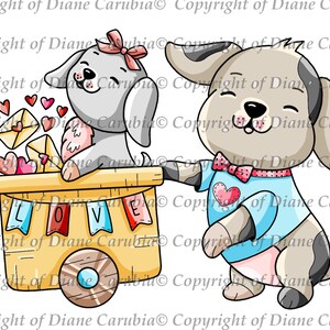 Love Barrow, coloured, digital stamp, digi, printable, download, cute