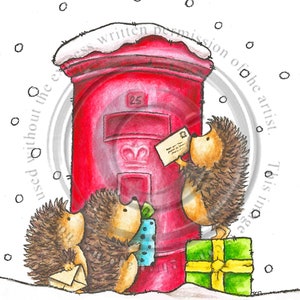Egels Christmas Post, Digitale Stempel, downloaden