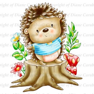 Hedgy fun, imprimable, couleur, à télécharger, autocollants, mignons, fabrication de cartes