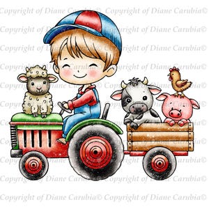 Lindos y tiernos en la granja, blanco y negro, sello digital, fabricación de tarjetas, imprimible, granja, niños