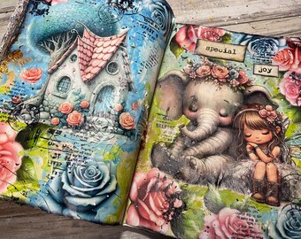 Fairytrunk Hollow Art journal page, journaling, art journal, whimsical journal, digi pack, printable