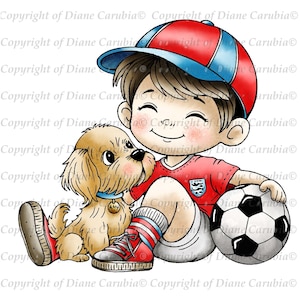 Fußball Spaß, schwarz und weiß, digitaler Stempel, digital, zum Ausmalen, Kartenbasteln, männlich