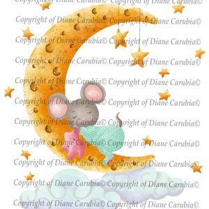 Baby sleep moon, blanco y negro, guardería, sello digital, coloración, fabricación de tarjetas, digi, sublimación