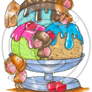 Sundae ice Mice, sello digital, descarga
