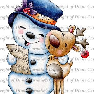 chantant des copains de bonhomme de neige, noir et blanc, Timbre numérique, téléchargement, fabrication de cartes