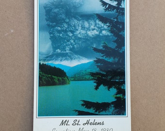 Mt. St. Helens, Eruption, May 18, 1980, Litho Vintage Postcard