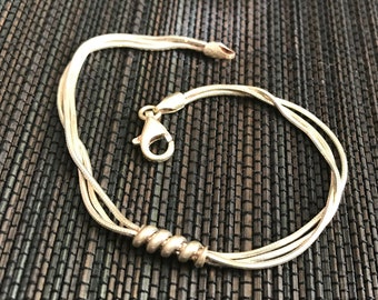 Sleek Sterling Silver Bracelet