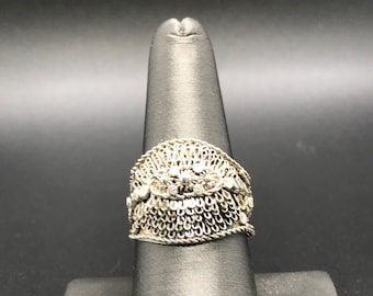 Unique Boho Sterling Silver Ring 9