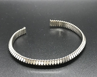 Retro Sterling Silver Cuff Bracelet