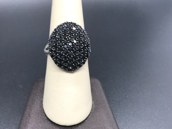 Chic Sterling Silver Marcasite Ring 8 - image 1