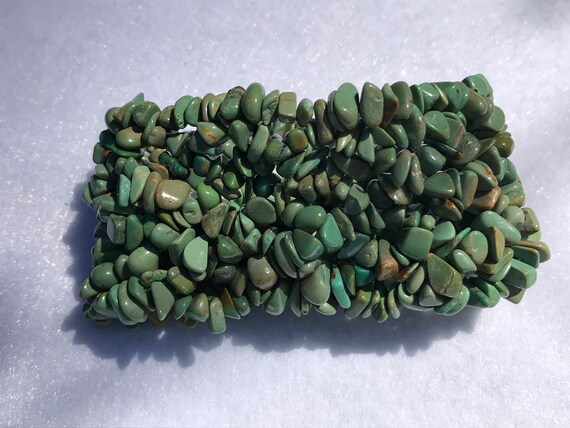 Boho Jade Green Stretch Bracelet - image 3