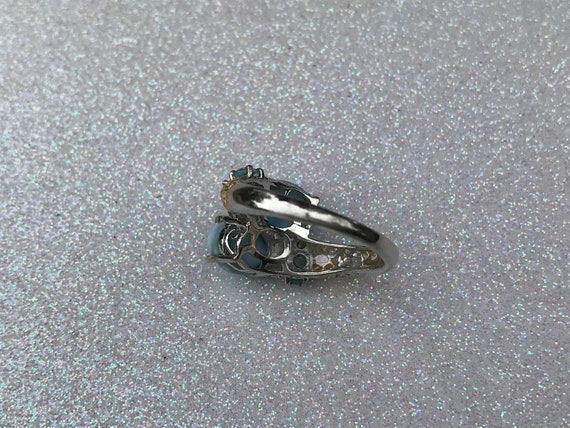 Boho Sterling Silver Larimar Ring 8 - image 7