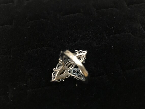 Chic Sterling Silver Multi Gemstone Ring - image 2