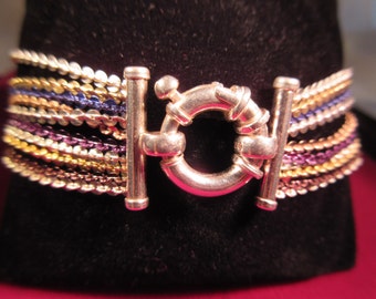 Milor Sterling Silver 10 Strand Bracelet