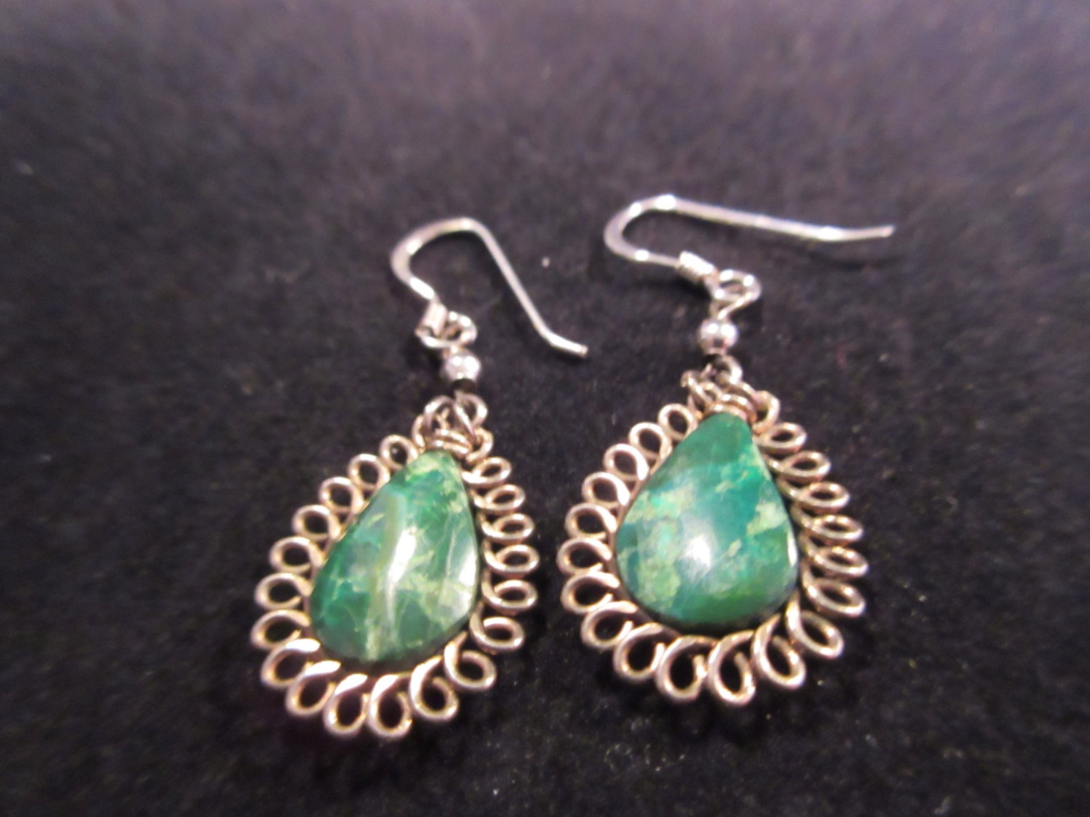 Cravate Bolo Navajo Turquoise Et Argent Sterling - Fait Main Aux États-Unis, Longueur 44 Pouces
