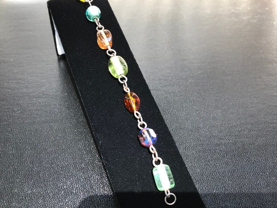 Chic Sterling Silver Multi Gemstone Bracelet - image 2