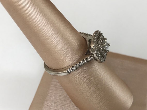 Chic Sterling Silver CZ Ring 7 - image 4