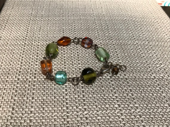 Chic Sterling Silver Multi Gemstone Bracelet - image 3