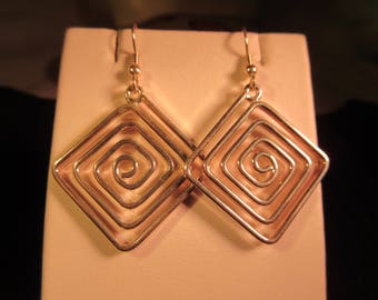 Retro Chic Sterling Silver Earrings