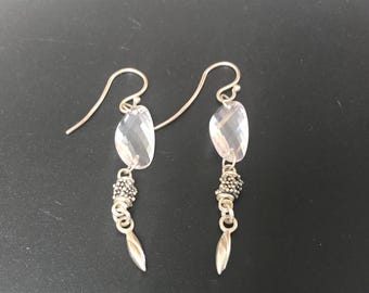 Chic Sterling Silver Drop Earrings