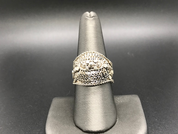 Unique Boho Sterling Silver Ring 9 - image 1