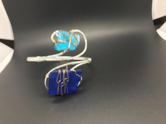 Unique Silver Quartzite Bracelet - image 1