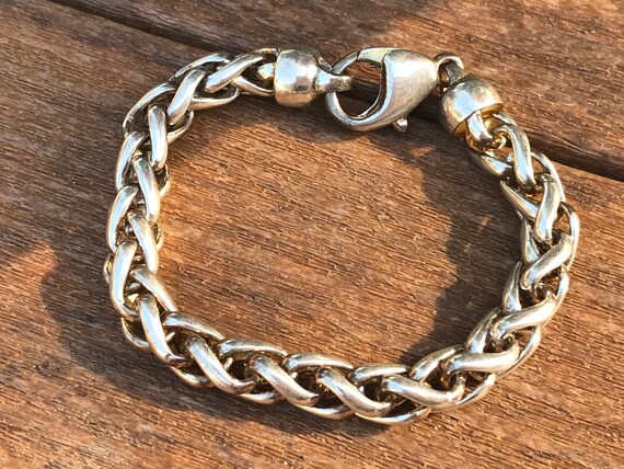 Retro Sterling Silver Chain Bracelet - image 3
