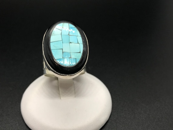 Cool Sterling Silver Turquoise Ring - image 1