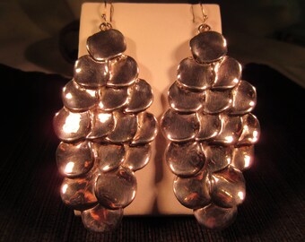 Outrageous BAT AMI Sterling Silver Electroform Dangle Earrings