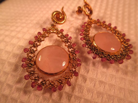 Delicate Blush Pink Earrings - image 4