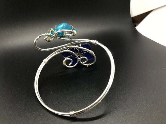 Unique Silver Quartzite Bracelet - image 3