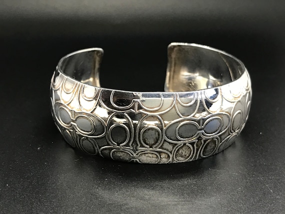 Coach sterling silver bracelet deals
