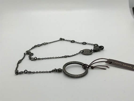 Henri Bendel Luxe Chain Bracelet Ring Hematite New - image 2