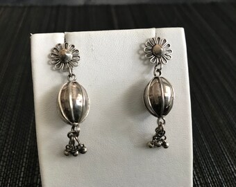 Retro Sterling Silver Earrings