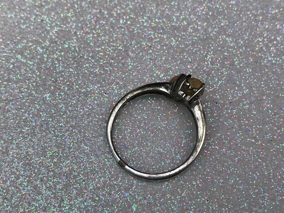 Delicate Sterling Silver Opal Ring - image 5
