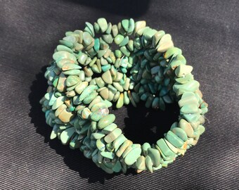 Boho Jade Green Stretch Bracelet