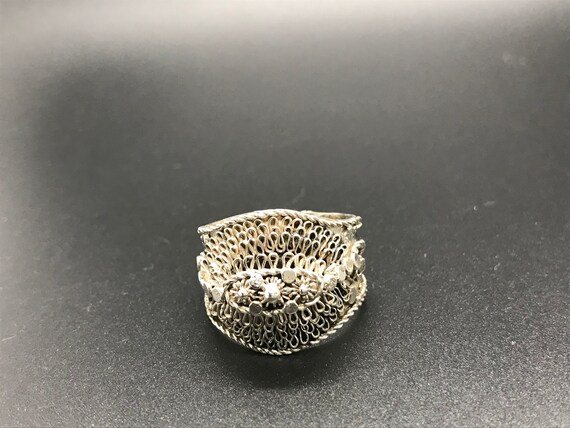 Unique Boho Sterling Silver Ring 9 - image 2