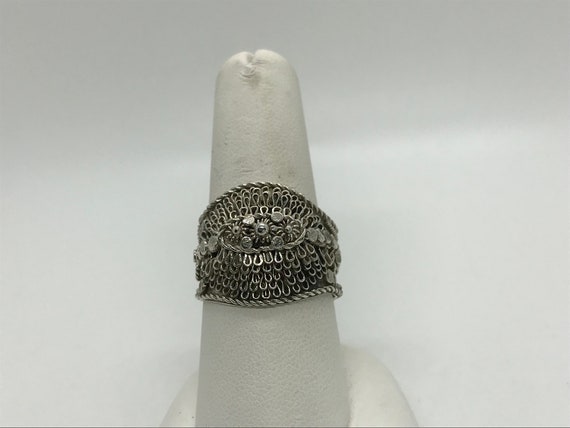 Unique Boho Sterling Silver Ring 9 - image 4