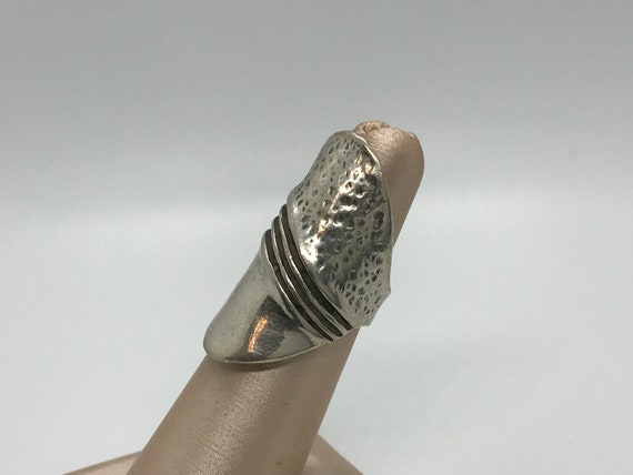 Cool Sterling Silver Ring RZ - image 5