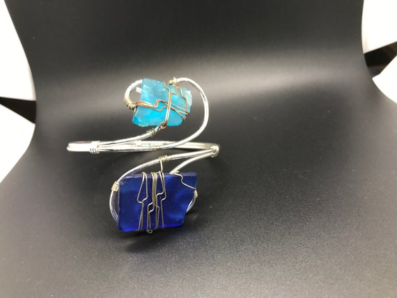 Unique Silver Quartzite Bracelet - image 6