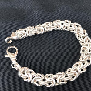 Chique sterlingzilveren unieke schakelarmband Milor