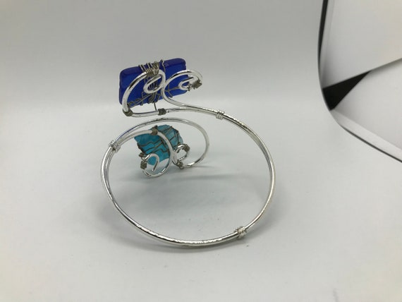 Unique Silver Quartzite Bracelet - image 4