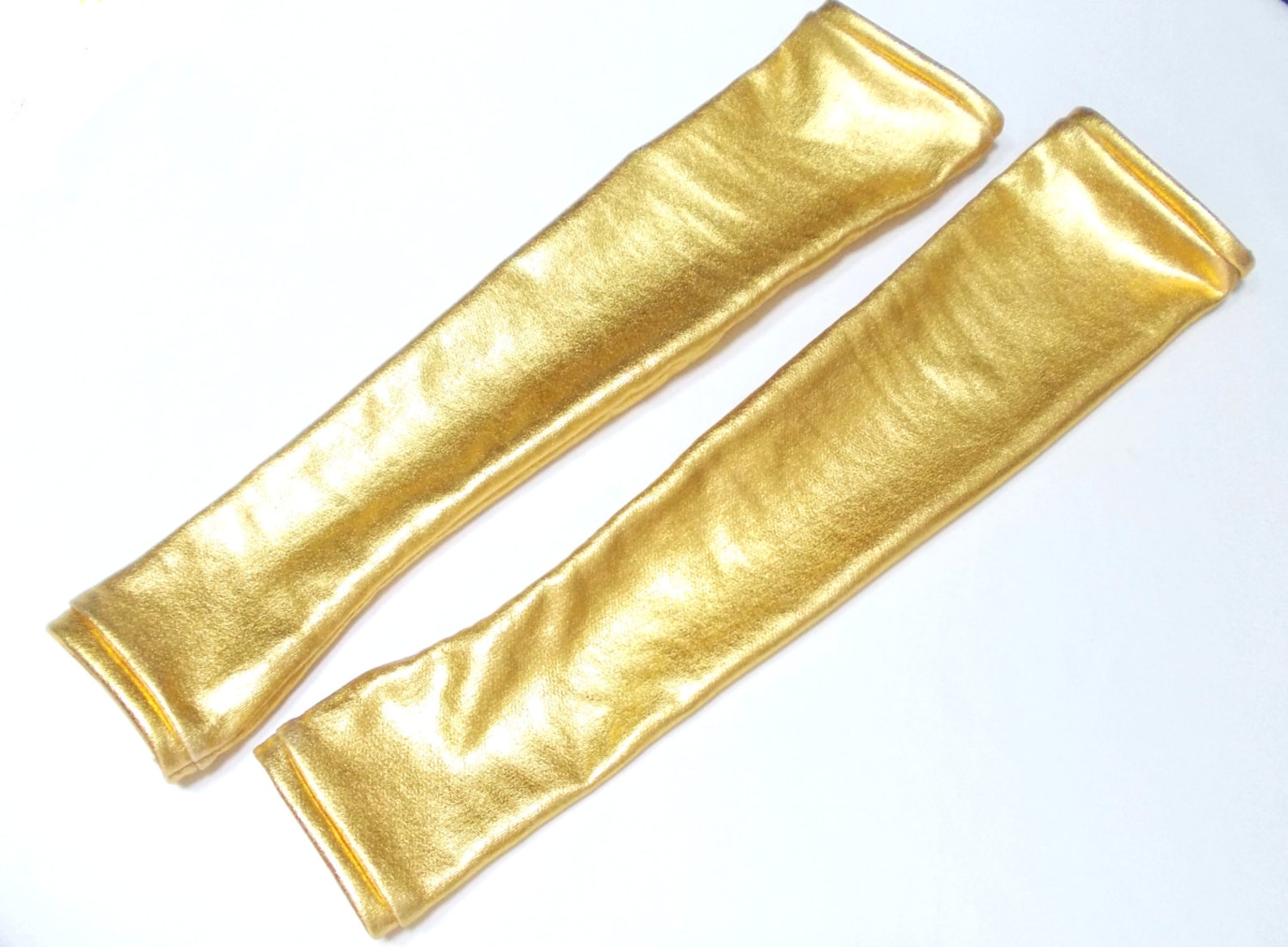 Gold Fingerless Long Gloves Costume Dance Gloves Belly Dance Etsy