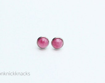 Simple Studs: Pink Shimmer